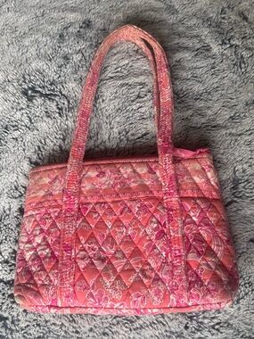 Vera Bradley Pink Quilted Floral Shoulder Tote